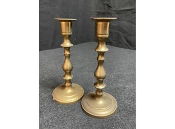 Pair Of Beautiful Brass Indian Candlestick Holders