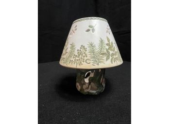 Cute Candle Holder With Ceramic Lampshade