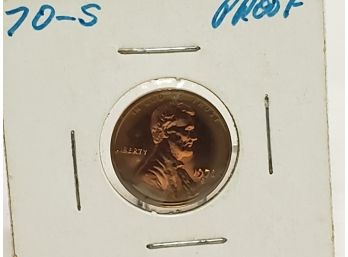 1970 S  US Lincoln Proof Penny