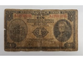 Netherlandsch-Indie  Banknote 1 Gulden  AJ264529E