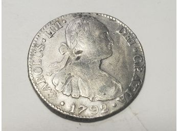 1792 Carlous IIII 2 Reales PR Silver