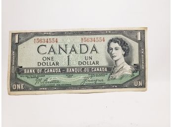 1954 Canada Dollar Banknote -
