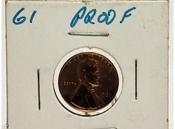 1961 US Lincoln Proof Penny -