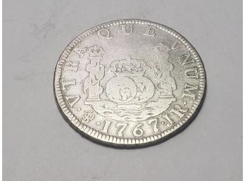 1767 JR 2 Reales Silver CARLOS III