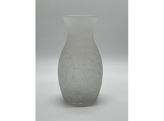 Glass Crackle Vase