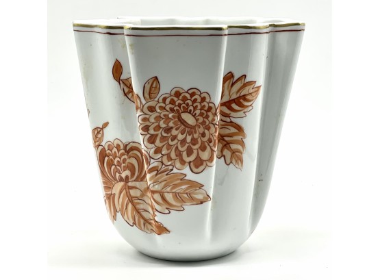 Vintage Asian Glazed Ceramic Vase
