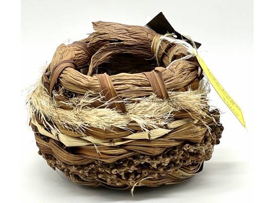 Hand Woven Hawaiian Cocoseed Basket From Mika McCann