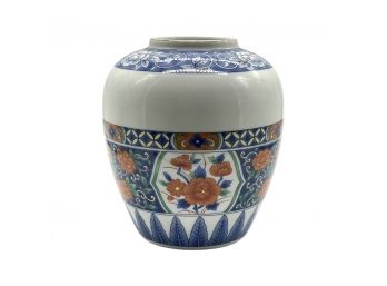 Tiffany & Co Imari Floral Pottery Ginger Jar