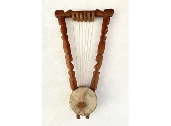 Hand Carved Tribal Wooden Musical Instrument