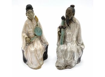 Asian Glazed Ceramic Figurines