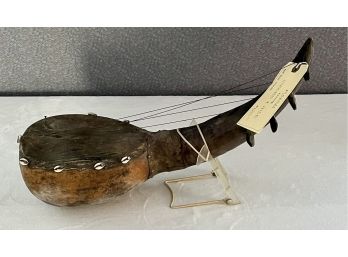Vintage Maasai Kenya - Gourde & Hide Musical Instrument