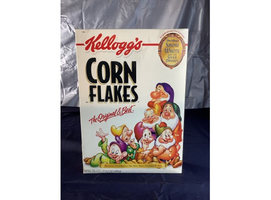Snow White And The Seven Dwarfs Sealed Box Of Kellogg's Corn Flakes