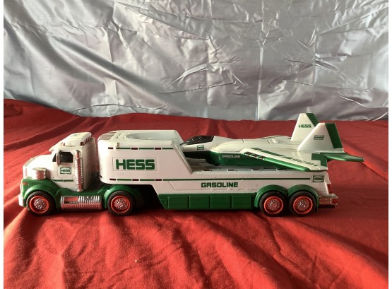 Hess Truck With Airplane / Jet On Back