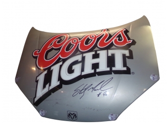 Coors Light Replica Car Hood Signed By Sterling Marlin