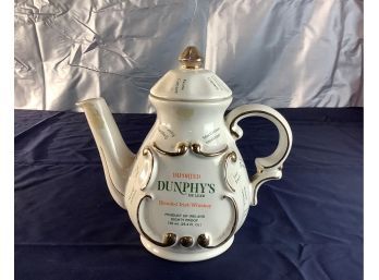 Imported Dunphy's Deluxe Blended Irish Whiskey Tea Pot