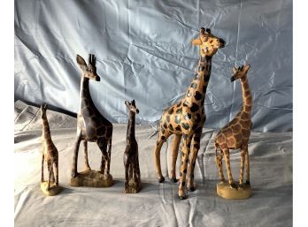 Lot Of 5 Giraffes