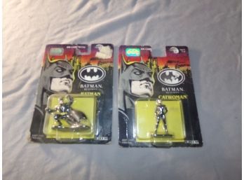 2 New In Package Batman Returns - Diecast Batman And Catwoman