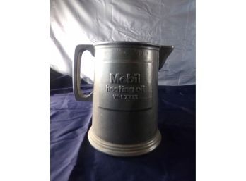 Mobil Heating Oil - Outstanding Leadership 1979 Large Pewter Pitcher