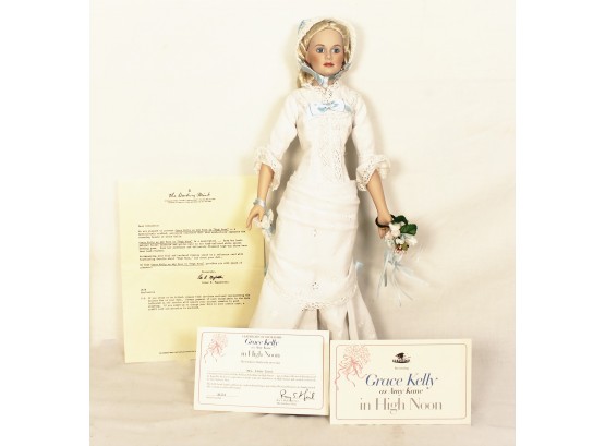 Vintage 1988-Danbury Mint- Grace Kelly As Amy Kane In High Noon-Porcelain Collectible Doll
