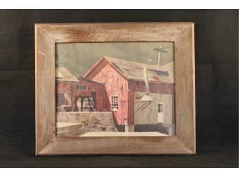 Framed Vintage Ken Davie's Art Dated From 1949