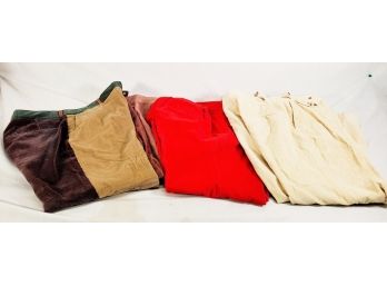 Three Vintage Retro Pairs Of Men's Corduroy Pants 28'x34'