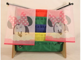 Sturdy Humble Crew- Nylon Youth Book Rack And Two Minnie Mouse Car Shades