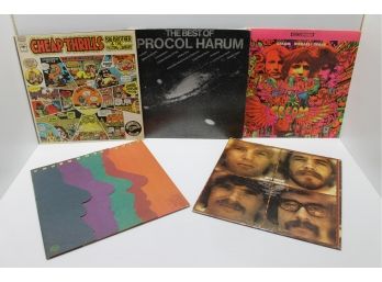 Mixed Lot Of Five Classic Rock Records From Creedence Clearwater, Cream, Procol Harum & Janis Joplin Etc-lot 6
