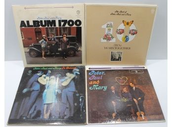 Four Peter, Paul & Mary Records With In Concert, Ten Years Together, Album 1700 & Peter, Paul & Mary