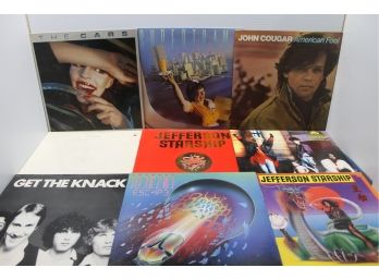 Mixed Lot Of Nine Classic Rock Records With Journey, The Knack, Jefferson Starship, Supertramp, Elton - Lot 2