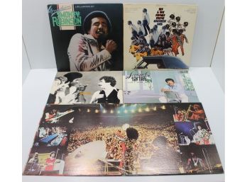 Mixed Lot Of Five Classic Rock, Soul Records From Santana, Sly & The Family Stone, Smokey Robinson Etc - Lot 4