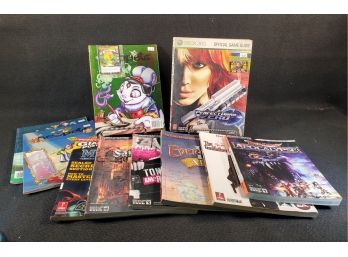 Lot Of Gamer's Guidebooks-Tony Hawk, Saints Row, The Godfather II, Maximo With Poster & More