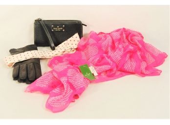 Kate Spade- Coach- Saks 5th Avenue- Wallet, Sash, Gloves & Scarf- Mostly New