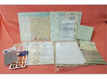 New Lot Of Scrapbooking Paper, Borders, Tags & Corners - Floral Themed