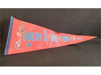 Vintage Harlem Globetrotters 29 Inch Fabric Pennant
