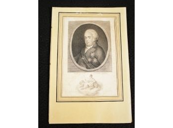 Antique 1809 Francesco Bartolozzi Engraving - Stat Magni Nominis Umbra