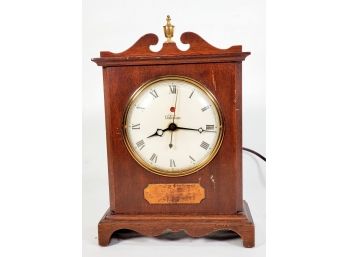 Vintage Telechron Electric Mantle Clock Model 4H99 Wood Case - Working Condition!