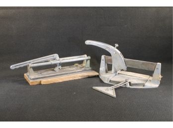 Vintage Pair Of Tile Cutters With Superior No. 00 And More