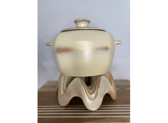 Vintage Frankoma Pot And Warmer