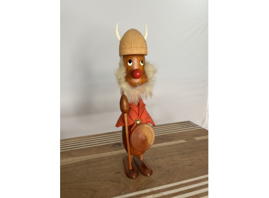 Vintage Teak Viking Figurine - Danish