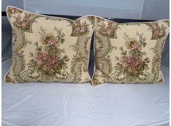 Victorian Needlepoint Pillow Set