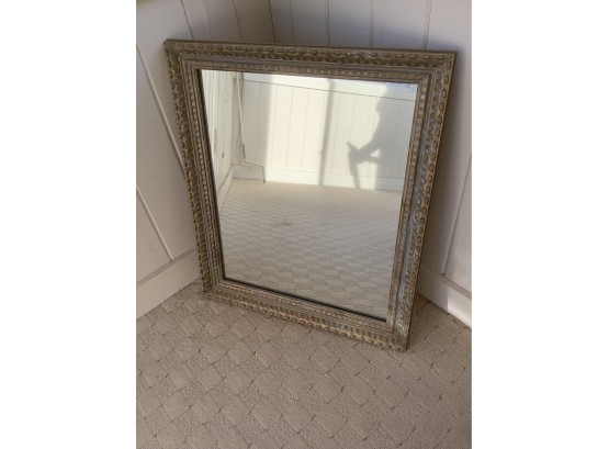 Rectangular Wooden Framed Mirror