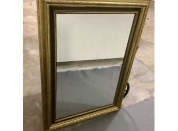 Gold And Black Rectangular Framed Mirror