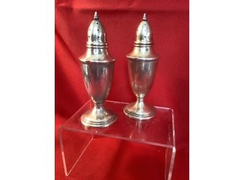 Sterling Salt And Pepper Shakers Lot 2