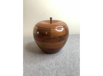 Multi Tone Wooden Apple Jar