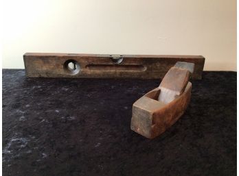 Antique Plane And Level Lot