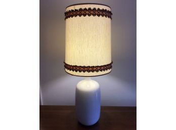 Tall White Mid Century Lamp #2
