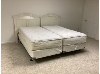 Pair Of Twin Headboards/king Size Bed