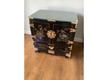Asian Inspired Night Stand #1- Black
