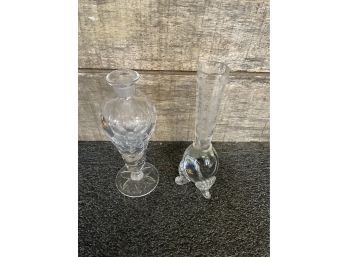 Pair Of Gorgeous Glass Vases