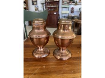 Set Of Copper Salt And Pepper Shakers